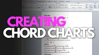 How To Create A Professional Chord-Over-Lyrics Chart From Scratch