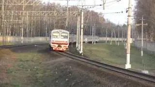 Электропоезд ЭД4М-0328 платформа Никольское