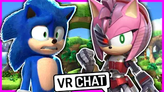 Movie Sonic Meets Rusty Rose In VRCHAT!!