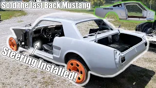 Building the Custom Steering On My 1965 Ford Mustang GT I SOLD THE FAST BACK MUSTANG!