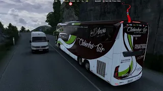 Euro Truck Simulator 2 Bus trip to Chambret with Marcopolo Paradiso G8 1600 LD FINAL
