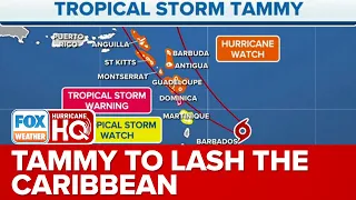 Tropical Storm Tammy Gaining Strength In Atlantic As It Approaches Leeward Islands