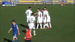 Голы в матче «Биолог» - «Ангушт» 2:2 (0:2)