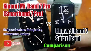 Xiaomi Mi Band 7 Pro vs Huawei Band 7 - Menus and Features Comparison