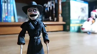 Blade grosses out torch.      neca stop motion puppet master