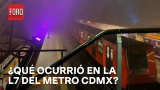 Conato de incendio en Línea 7: Corto Circuito, Posible Causa, dice SCT - Paralelo 23