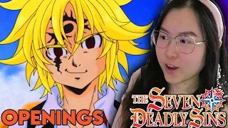 First Time Reacting The Seven Deadly Sins Opening (1-9) | Non Anime Fan!  ANIME OP ED REACTION