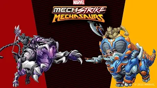 Mechasaure contre Mechasaur: Black Panther vs Rocket & Groot |  Mech Strike: Mechasaurs