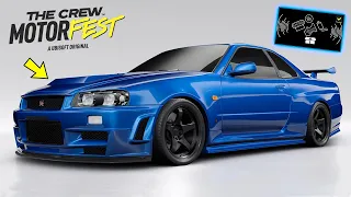 The Crew Motorfest Gameplay - Nissan Skyline GT-R R34 Customization!
