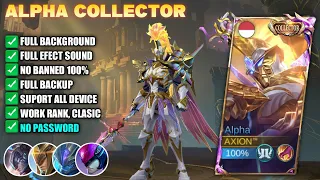Update Script Skin Alpha Collector No Password | Full Effect & Voice Latest Patch Mobile Legends