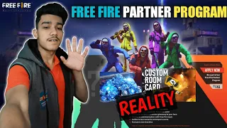 EVERYTHING ABOUT FREE FIRE PARTNER PROGRAM || GARENA FREE FIRE