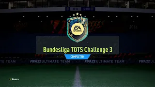 FIFA 22 Bundesliga TOTS Challenge 3 SBC - Total Cost: 11,650 Coins