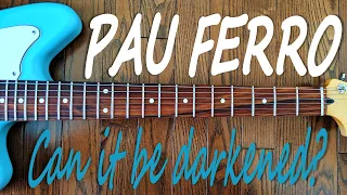 Darkening a Pau Ferro Fretboard | DIY Guitars