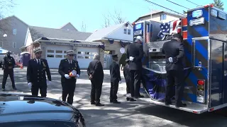 Spring Valley,NY Fallen Firefighter Jared Lloyd Funeral Procession & "Last Call" 4/3/21