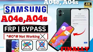 SAMSUNG A04E, A04S frp bypass/ Remove google account FINALLY DONE in 1 click with free Tool #viral