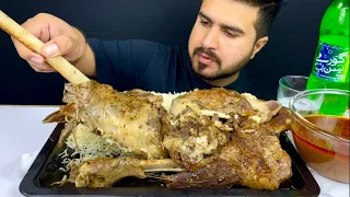 ASMR EATING SPICY 2 MUTTON LEG CURRY+WHITE RICE || REAL MUKBANG(NO TALKING)