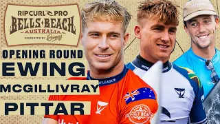 Ethan Ewing, Matthew McGillivray, George Pittar | Rip Curl Pro Bells 2024 - Opening Round