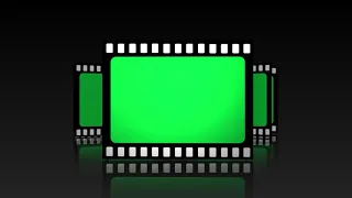 Film Strip Wedding Frame Green Screen Animated Background Video Effect HD