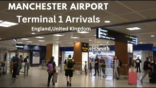 [4K] Manchester Airport Arrivals Terminal 1 England United Kingdom 2023