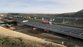 Lançage des poutres du viaduc de l'Indre : une opération millimétrée !