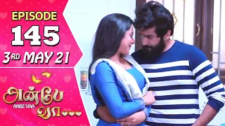 Anbe Vaa Serial | Episode 145 | 3rd May 2021 | Virat | Delna Davis | Saregama TV Shows Tamil