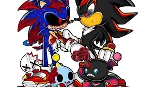 Recoloring Shadow and Sonic to Sonic.Exe and Shadow.Exe