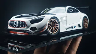 Building a Scale Model : Tamiya Mercedes AMG GT3 - 1/24 Scale - ASMR - PART 2