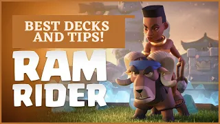 BEST DECKS AND TIPS FOR RAM RAGE CHALLENGE | RAGED RAM RIDER - CLASH ROYALE