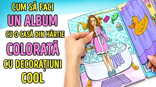 Cum să faci din hârtie cea mai cool casă pentru păpuși într-un album || DIY-URI UȘOARE ȘI RAPIDE!