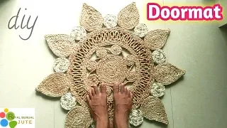 DIY Doormat Making With Jute|| easy tutorial of doormat|| Handmade Jute RUG Craft
