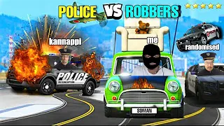 GTA 5 : Itz Tym Too RUN !!! POLICE VS ROBBERS | MALAYALAM