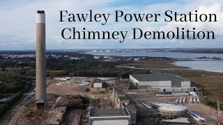 Fawley Power Station Chimney Demolition and Compilation of Clips