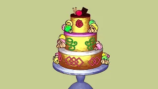 Blender | grease pencil | Cake decoration