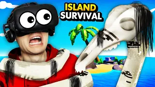 Surviving On REMOTE ISLAND With SCARY LONG HORSE (Island Time VR Funny Gameplay)