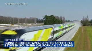 Construction starting on high-speed rail between Southern California and Las Vegas