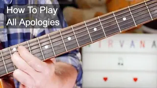 'All Apologies' Nirvana Unplugged Guitar Lesson