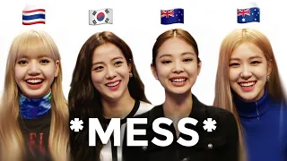 blackpink and their accents in a nutshell