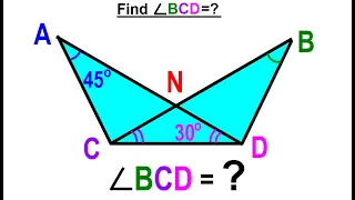 Geometry - Ch. 5: Triangle (23 of TBD) Find Angle BCD=?