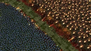 1000 RAVAGERS vs 5000 MARINES - Starcraft 2 MASSIVE Battle