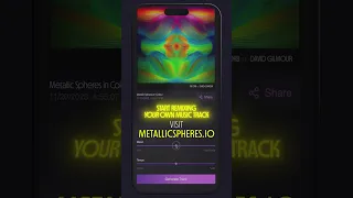 @theorbofficial1297 and @davidgilmour ‘Metallic Spheres In Colour’ AI Remix Experience Demo