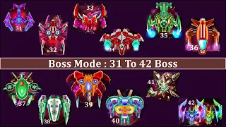 Galaxy Attack Alien Shooter | Boss Mode Level 31 To 42 | All Bosses | Zambario Gamers