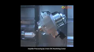 Impeller Processing by 5-Axis CNC Machining Center in SAN-E workshop