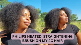 PHILIPS Heated Straightening Brush Review! I HIGHLY Recommend 👌 South African YouTuber
