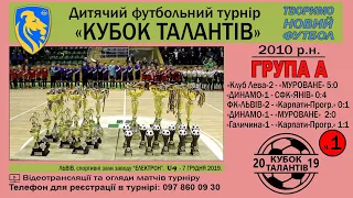 "КУБОК ТАЛАНТІВ" 2019. Діти 2010 р.н. Група А ч.1(4) - 7.12.2019