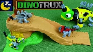 Dinotrux Revvit's Ravine Revenge Playset with Revvit and Skrap It toys!