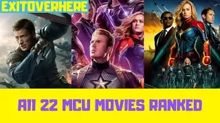 All 22 MCU Movies Ranked! - Including Avengers: Endgame