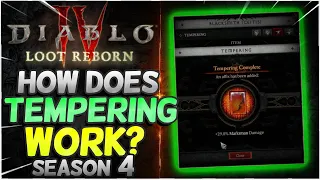 Tempering and Enchanting Explained in Diablo 4 Season 4!