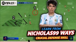 How pros defend with tight compact Defense using this trick_fifa 23