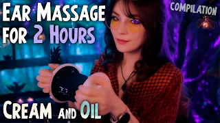 ASMR The Ultimate Ear Massage for 2 Hours 💎 Cream and Oil, No Talking