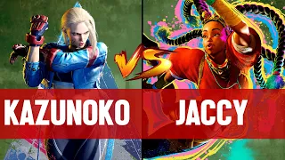 【SF6】KAZUNOKO(CAMMY) vs JACCY(KIMBERLY) ▰ Street Fighter 6 | High Level Gameplay